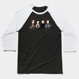 Sam, Dean, Cas, Crowley Baseball T-Shirt